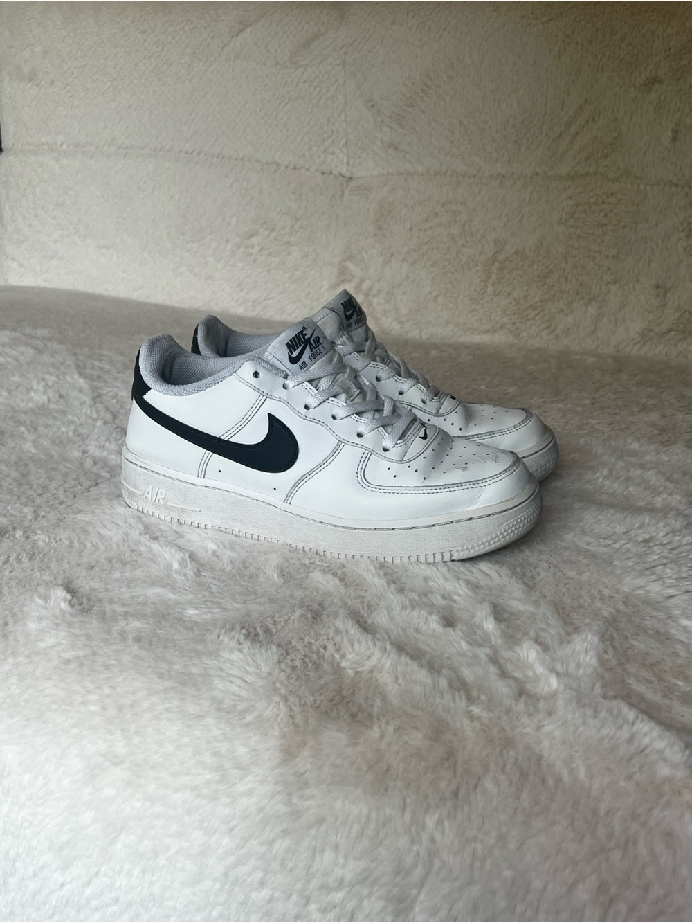 Nike Air Force 1 Low - White with Black Swoosh